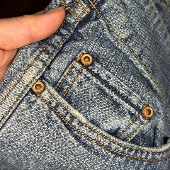 Lucky Brand Dungarees Vital Flare Wide Leg Long Length Jeans Size 6 (28) GUC - Picture 5 of 14